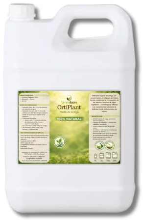 Purín de ortiga Vermiduero. Corrector de carencias, alto contenido en hierro – Corrector de Carencias, Alto Contenido en Hierro | Fortificante y Estimulante para Plantas | Vermiduero (5L)