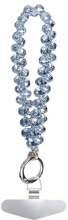 GlamRays Pearl Phone Wrist Strap, Phone Lanyard Chain, Sparkling Bracelet