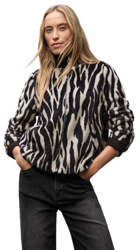 Street One Damen Fake Fur Zebra Blouson