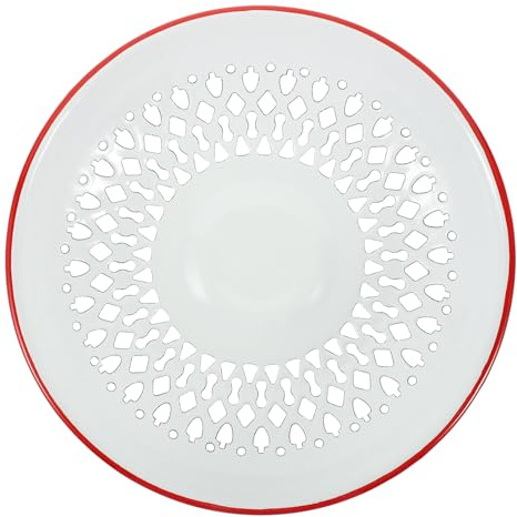 BAZEITFLOW Cesto Portafrutta in Smalto Blu Leggero Funzione Drenante, Design Moderno e Fori per Scolatura per Picnic e Frutta di Stagione