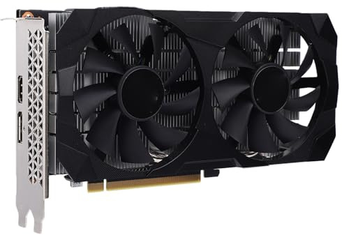Plyisty Tarjeta Gráfica RTX 1660 Ti, 1500 MHz, 192 bits, 6 GB De Memoria GDDR6, GPU TU116, PCI Express 3.0 X16, HDMI, Displayport, Refrigeración con Doble Ventilador