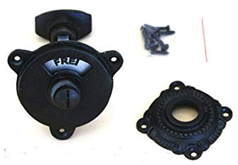 Graf von Gerlitzen Antik Eisen Griffe Toiletten Griff WC Set Türgriffe Rosetten Türbeschlag T30E