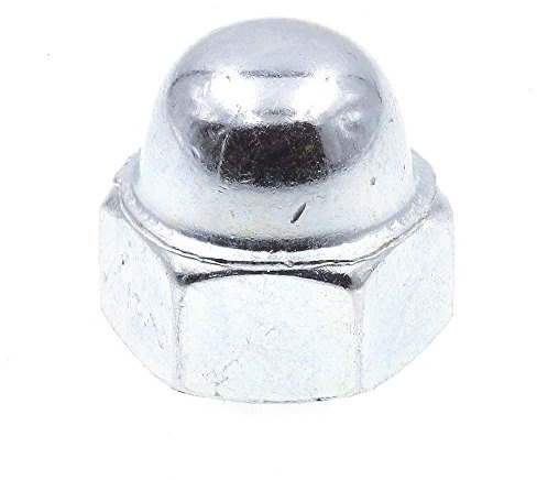 Prime-Line 9077538 Acorn Cap Nuts, 3/8 in.-16, Zinc Plated Steel (25 Pack)
