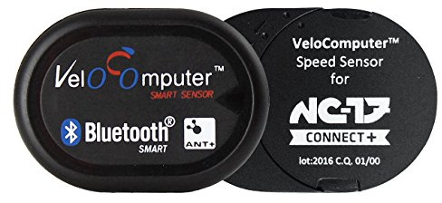 NC-17 Connect Velocomputer VC 5.1 für Geschwindigkeit oder Trittfrequenz, Fahrrad Dualband Sensor für iPhone und Android, Fahrradcomputer mit einfacher Montage