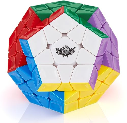 ROXENDA Dodekahedron Kub, Professional Pentagon Dodecahedron Magisk Kub - Enkelt Vridning & Smidigt Spel (Stickerless)