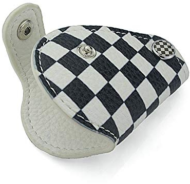 Heinmo For Cooper Clubman Countryman Union Jack For R55 R56 R57 R60 R61 Car PU Leather Key Protective Bag Case Cover Car Styling(R Series,Grid)