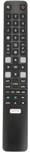 RC802N YUI1 Télécommande Remplacer pour TCL Thomson 4K UHD QLED Android TV | 50DP661 U49S7096 55DP663 85UZ8866 49UC6406 32ES580 U55X9006 65DC766 32HE5800 55EP640 50EP660 65EP660 55EP680