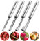 Girls'love talk 4 Pieces Fruit Corer Remover Steel Easy Twist Core Seed Remover Pear Apple Corer Pitter for Kitchen House Tool