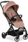 hauck Travel N Care Plus, Nocciola - Passeggino da Viaggio Leggero dalla Nascita fino a 22 kg - Tessuti Stretch e Cuscino - Reclinabile, Compatto e Richiudibile - Cappottina UPF 50+ Finestre in Rete