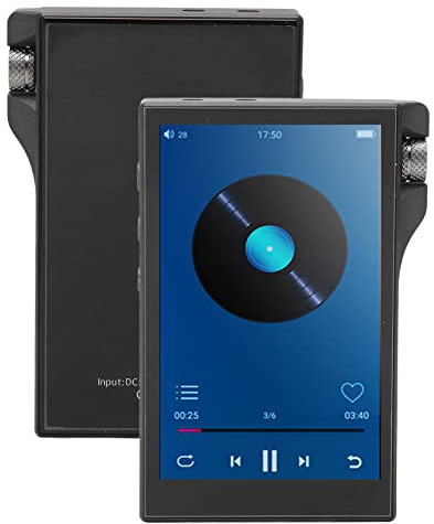 Lettore MP3 con, Lettore Musicale Lossless Quad Professionale con Scheda di Memoria, Lettore MP3 MP4 Touch Screen da 4 Pollici per Bambini Adulti (16 GB di e scheda di memoria da