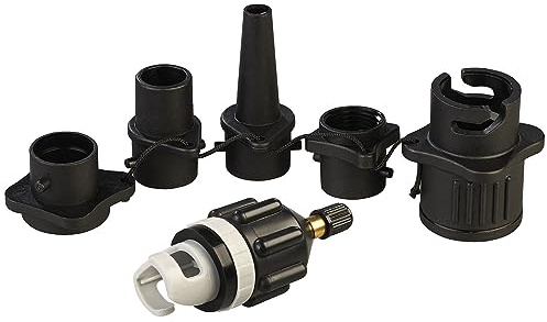 infactory Ventiladapter: 6-teiliges Pumpen-Adapter-Set für SUPs, Schlauchboote, Pools u.v.m. (Luftpumpenadapter, Pumpenadapter, Pool)