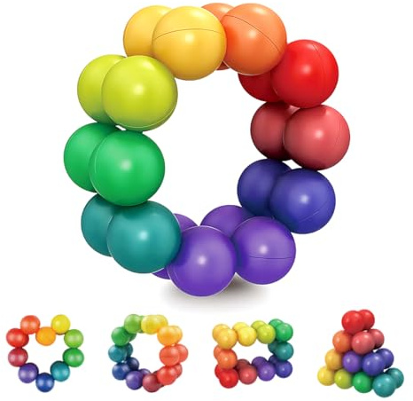 XKSOCT 3D Puzzleball Sensorisches Spielzeug für Büro, Schreibtisch - Stressabbau, Angstzustände, Autismus - Lustiges Pädagogisches Spiel