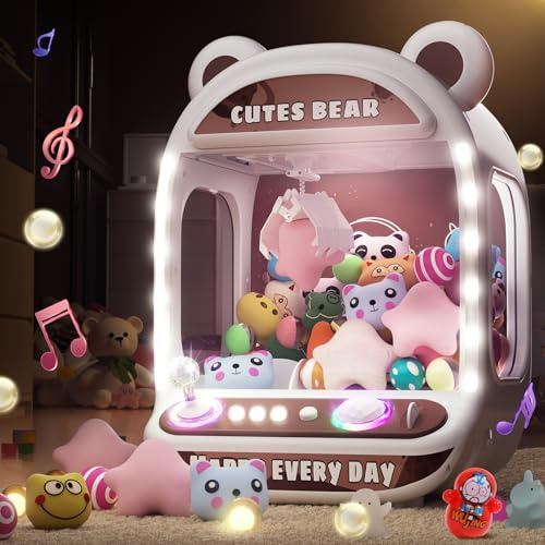 Skirfy Claws Machines for Kids,Unicorns Toys for Girls Age 6+,Mini Vending Machines with Squishyes Fidgets Toys,Candy Dispenser Machines,Claws Game, New Years Birthday Gifts