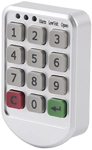Aramox Tastatur-Nummer ABS-Kunststoffplatten-Schrankschloss ElectroLock-Unterstützung Temporäre Pas- oder Festpass-Set für Schließfächer Büro/Schublade/Sauna//Lagerschränke Usw