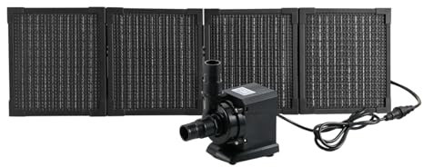 Steinbach Pompa di circolazione con pannello PV – 040613 – Potenza della pompa 3.000 l/h – Per piscine con una capacità d'acqua fino a 19.000 l – Con un pannello PV pieghevole da 30 Watt incluso