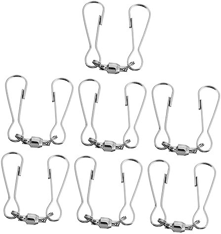 HANABASS 10pcs Windspiele Haken Dekorative Edelstahl Haken für Windbell Zubehör