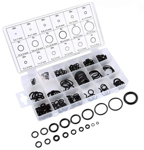 IKOPFLN 225 pièces Assortiment de Joints Toriques en Caoutchouc,Joint torique karcher O Ring D'etanchéité Universels, 18 tailles Dimensions 3-22mm pour Plomberie, Injecteur ou Robinet, etc.