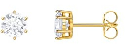 THOMAS SABO Ohrstecker 925 Sterlingsilber, 750 Gelbgold Vergoldung