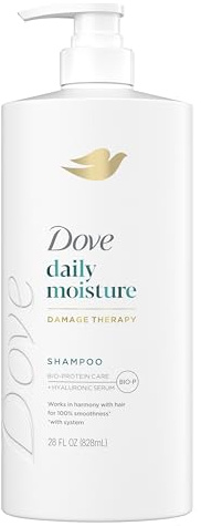 Dove Damage Therapy Shampoo Daily Moisture for Dry Hair with Bio-Protein Care Technology and Hyaluronic Serum 28 Fl Oz