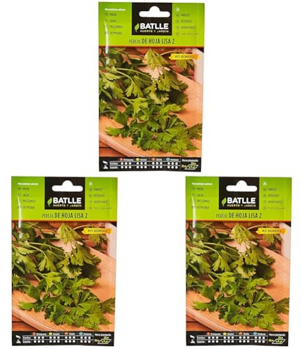 Semillas Batlle Perejil DE HOJA LISA 2 (Paquete de 3)
