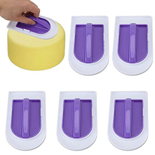 5Pcs Cream Fondant Cake Trowel Cake Treatment Tool, Fondant Icing Smoother Polisher for Cake Decoration Sugarcraft Scraper Paddle Tool