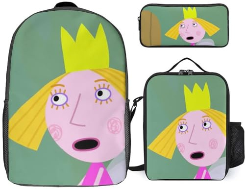YINGD Ben Holly’s Little Kingdom Backpack Study Astronomy System Celestial Bookbag with Telescope Lunch