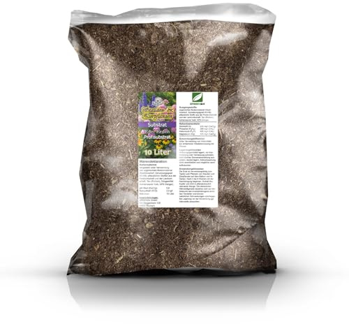 GREEN24 Stauden & Zierpflanzen Erde 10L Profi Linie | nährstoffreiche Fertigmischung für Blumenbeete & Staudengarten