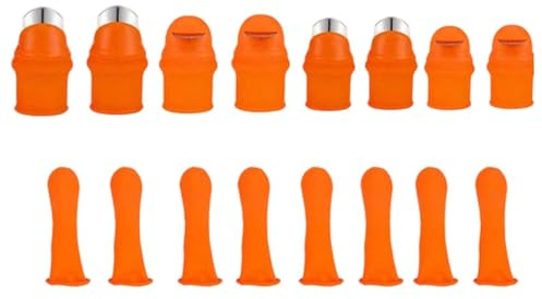 Coupe-pouce pour le jardinage | Outils de Récolte de Légumes 16 Pièces - Protège-doigts en Silicone pour Cueillette et Coupe | pour Concombres Aubergines Poivrons Tomates Haricots Verts