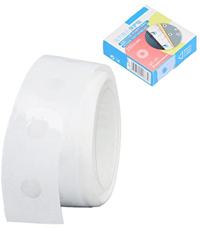Phefop Hålförstärkande Klistermärken Själv Hålförstärkande Klistermärken, Självhäftande PVC-förstärkningsetiketter 250 St 6 Mm Inre 15 Mm Yttre för Pappersreparation Gör-det-själv-fotoalbum Dokument
