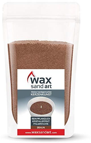 Kerzenwelt Kerzensand 500 Gramm ohne Duft (Ink. Dochte) (Braun)
