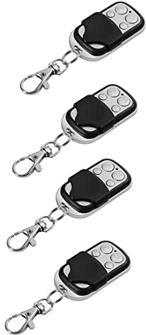 LEOFLA 4 télécommandes universelles pour Portail Automatique fréquence 433,92 MHz Code Fixe