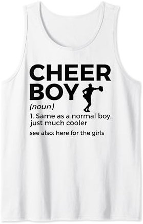 Lustiges Cheerboy-Definition Cheerleading Tank Top
