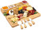 Bamboo Cheese Board and Knife Set Large Charcuterie/Cheese Servers - Bamboo Wine Meat Cheese Tray Platter