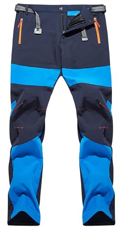 Pantaloni da trekking da uomo, da neve, sci, alpinismo, impermeabili, antivento, rilassati, cargo da combattimento, pantaloni da lavoro, elasticizzati, stile casual, pantaloni da allenamento per
