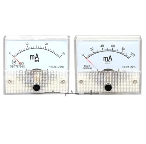 85C1 Misuratore di corrente analogico da pannello DC 0-30mA 100mA 300mA 500mA Amperometro for test di circuito Carica batteria Ampere Tester Gauge 1 pz(DC0-10A)