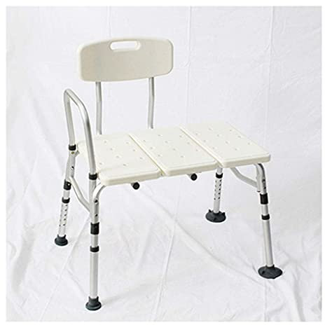 AYCDL Sedile per Vasca da Bagno Regolabile in Altezza, Panca da Bagno Leggera E Compatta, Sedia da Bagno Antiscivolo, Bianco
