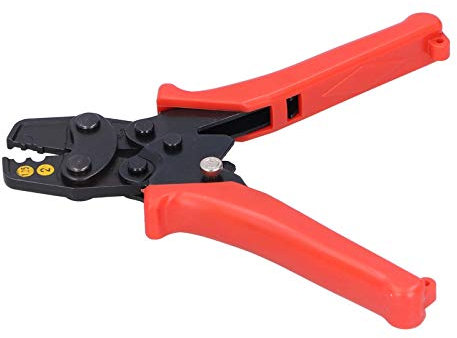 HS - 1MA Mini Crimping Pliers for Non Insulated Terminals | High Carbon Steel Wire Stripper & Cutter | 1.25-2.5mm² / 18-14AWG | Compact & Ergonomic PC Handle