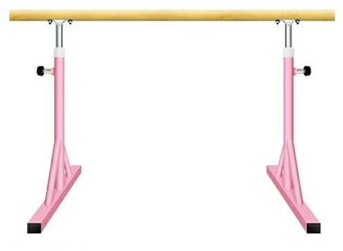 MTNBHH Verstellbare Ballettstange for Zuhause, tragbare freistehende Tanzstange mit Rutschfester Basis, Höhe 80–120 cm, Stahlkonstruktion, Yoga for Erwachsene und Kinder(Pink,1m)