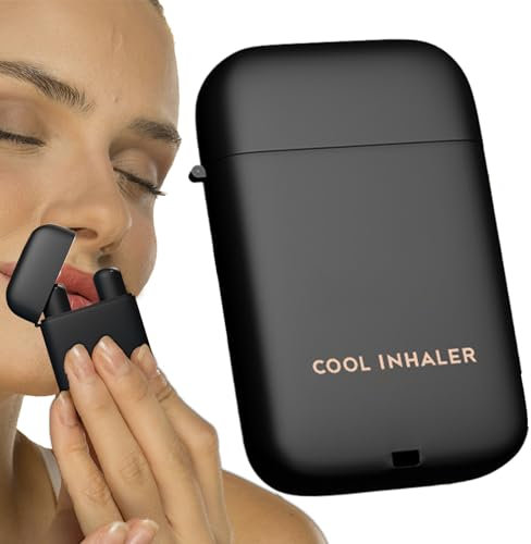 Nose Inhaler Stick, Aromatherapy Vaporizer, Double Nozzle Natural Oil Diffuser, Portable Sinus Relief Device, for Travel, Motion Sickness, Nausea, Memory Boost, Wellness Aid