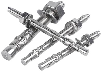 Plugg 10 mm A2 expansionsskruv 304 rostfritt stål kilankarbultar genom M6 M8 M10 M12 M16(M10 x 60 mm 5 st)
