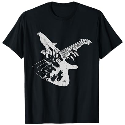 Bassgitarre Vintage für Bassist T-Shirt
