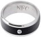ASHATA Anillos Inteligentes Multifunción NFC Impermeable Inteligente Dispositivo Portátil Mágico Universal para Teléfono Móvil iOS Android, Tamaño Múltiple (tamaño13)