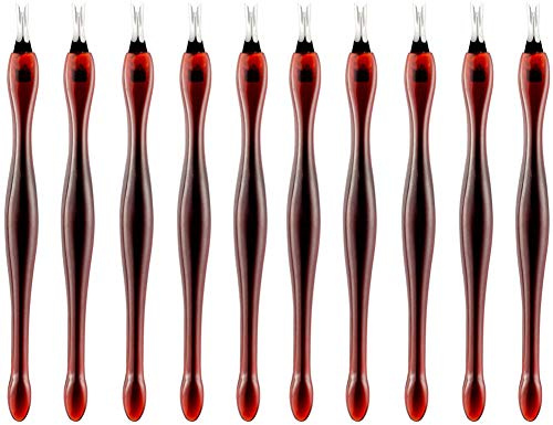 50 Pcs Cuticle Trimmer Pedicure Cuticle Remover Pusher Knife Manicure Dead Skin Removal Fork Nail Art Cleaner Tools