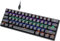Snpurdiri 60% kabelgebundene Mechanische Gaming Tastatur, Anti-Ghosting 61 Tasten, RGB-Hintergrundbeleuchtung, Ultrakompakter Blauer Schalter, Doppelfuß, Schwarz