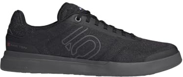 adidas Mens Five Ten Sleuth DLX Canvas Mountain Bike Shoes, Core Black/Grey Five/Cloud White, 10.5