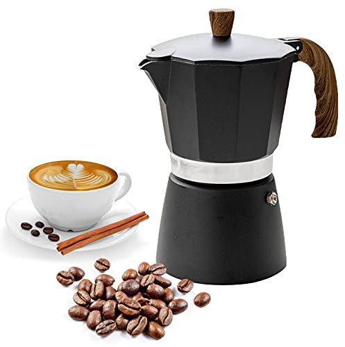 Cafetera aleación Aluminio, Apta para inducción, 3/6 Tazas, cafetera Espresso Aluminio (, 6 Tazas (300 ml), Apta para inducción, eléctrica Acero Inoxidable, Color Turquesa