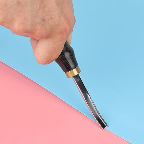 Leder-Kanten Werkzeug, DIY Craft-Werkzeug Leder Beveler-Kanten Abschneid Ung (10mm) Leather Craft Edge Skiving (Schwarz 6mm)