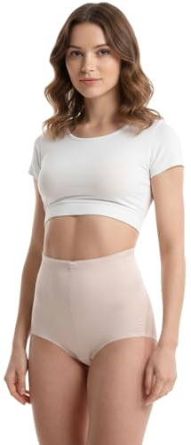 Trifolium Seamless High Waisted Sculpting Shaper - Firm Control Smoothing Underwear for All-Day Support Beige UK 10-12 Factory Label M (CTL-8002-M-BG)