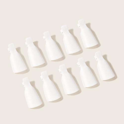 Emmi-Nail Remover Clips 10er Pack – Nagelclips zur Entfernung von UV-Lack & Gel Nagellack | Wiederverwendbare Klammern für Nagellackentferner & Remover | Für Lack, Acryl & Gelnägel