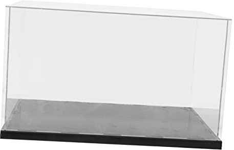 Cabilock Boxhandschuhe Display Miniatur Vitrine Schmuck Vitrine Glas Vitrine 1 Stück Boxbox Klar Puppe Vitrine Ständer Ständer Transparent Vitrine Schwarz